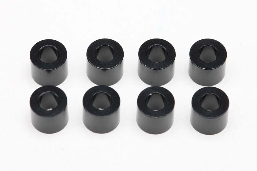 Yokomo ZC-A3650B 3x6x5.0mm Aluminium Spacer (8pcs/Black) - BanzaiHobby