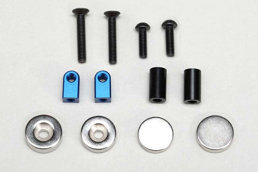 Yokomo ZS-016MGFBL Magnet Front Body Mount Blue - BanzaiHobby