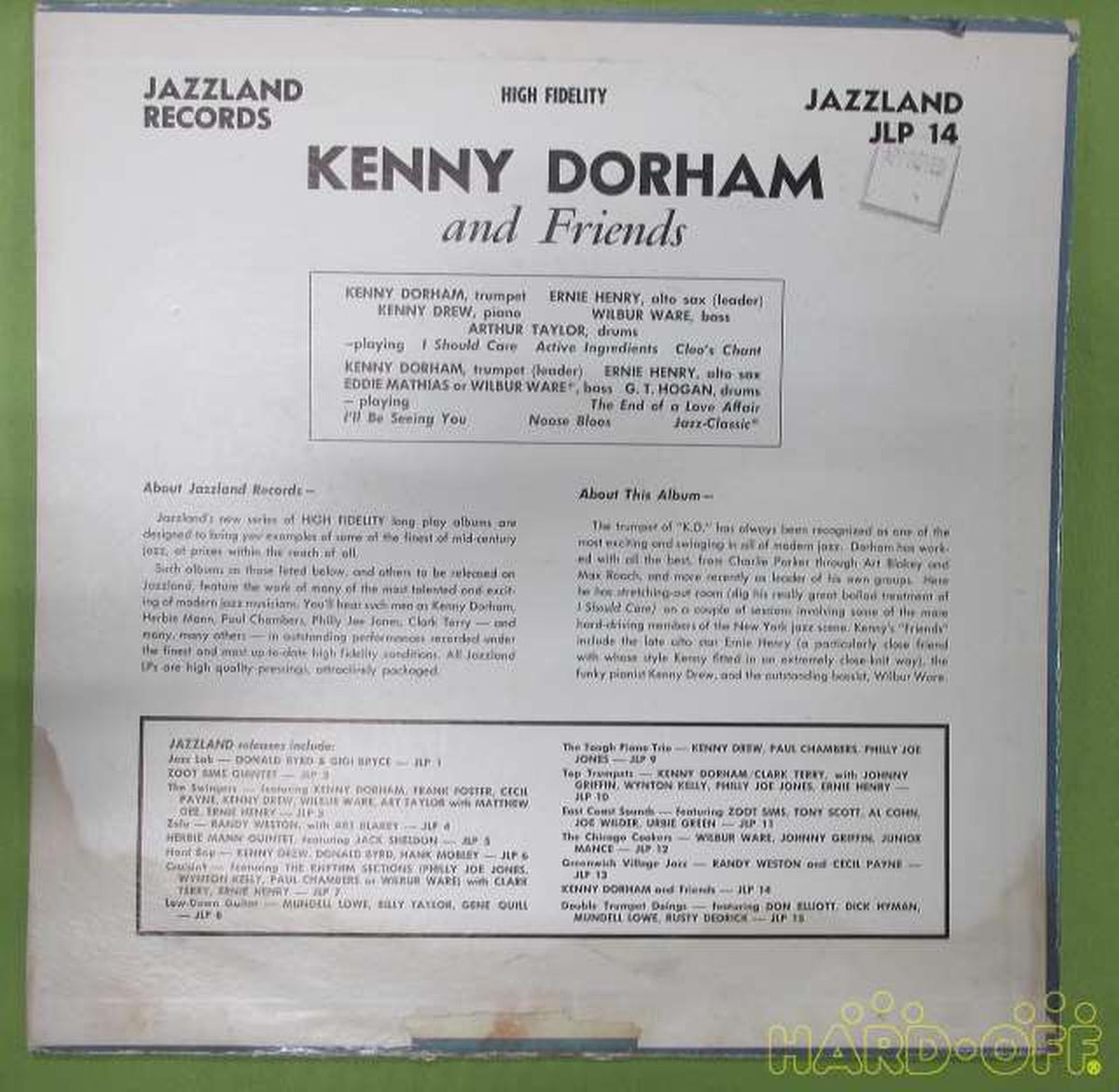 JAZZLAND JAZZ/fusion JLP14 KENNY DORHAN