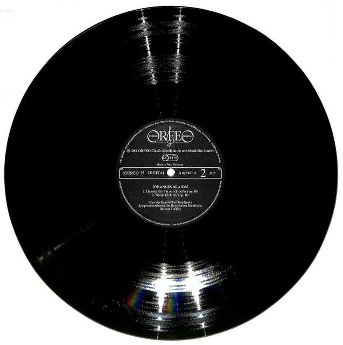 Orfeo (import, Germany) Brahms 'Alto Rhapsody' Hodgson High-Tink S-025 821