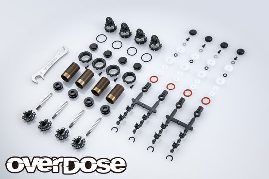 OVERDOSE OD3902 High Grade Shock Set Spec.4 Black (Adjustable, 4pcs) - BanzaiHobby