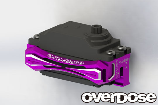 OVERDOSE OD2493b 2-Way Layout Aluminum Servo Mount (For GALM Series/Black) - BanzaiHobby