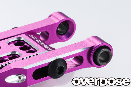 OVERDOSE OD2855 Adjutable Aluminium Rear Sus Arm Type 3 (Purple) - BanzaiHobby