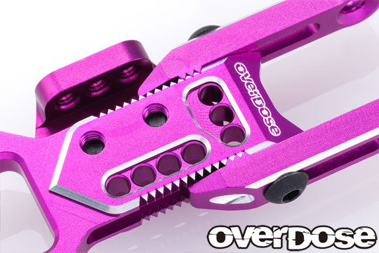 OVERDOSE OD2855 Adjutable Aluminium Rear Sus Arm Type 3 (Purple) - BanzaiHobby