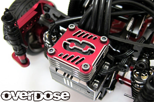OVERDOSE OD2938 Aluminium Cooling Fan Cover (30x30 / RED) - BanzaiHobby