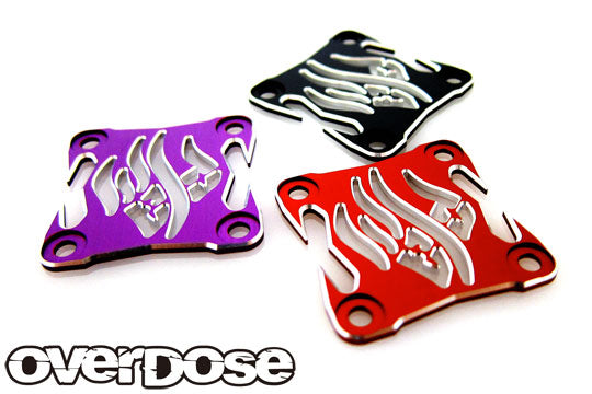 OVERDOSE OD3972 OD Aluminum Cooling Fan Cover ver.2 (for 30x30/Black) - BanzaiHobby