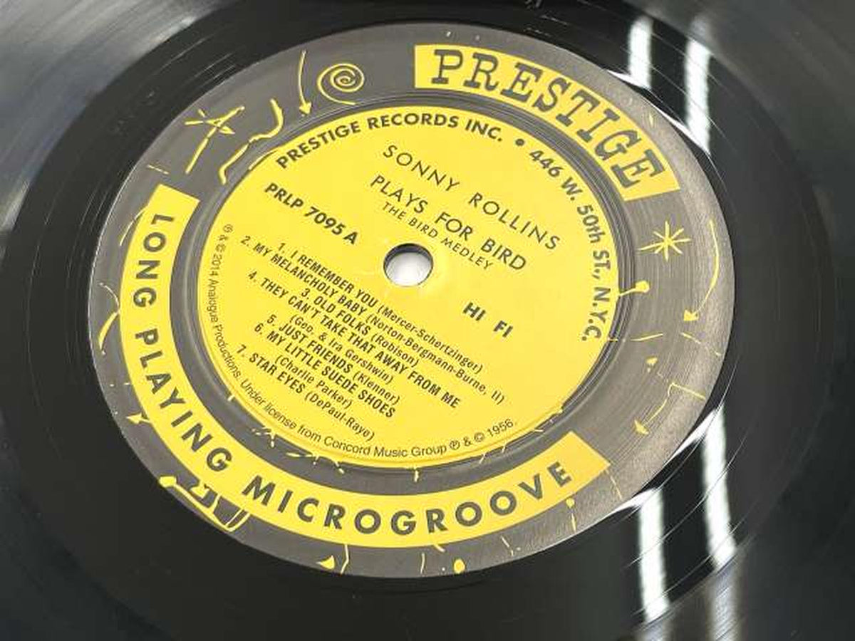 ANALOGUE PRODUCTIONS ROLLINS PLAYS FOR BIRD / Reissue Heavyweight Disc APRJ 7095