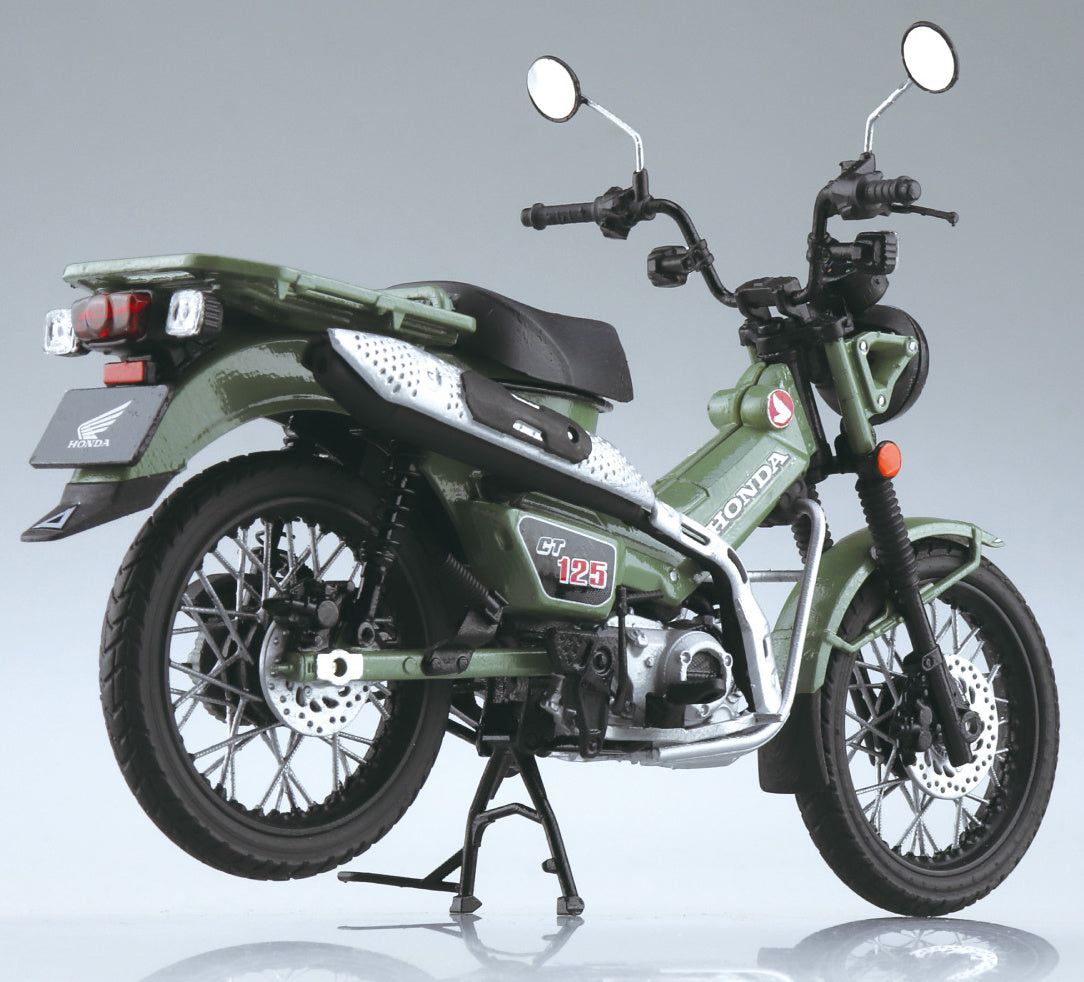 Aoshima 1/12 Honda CT125 Hunter Cub Pearl Organic Green - BanzaiHobby