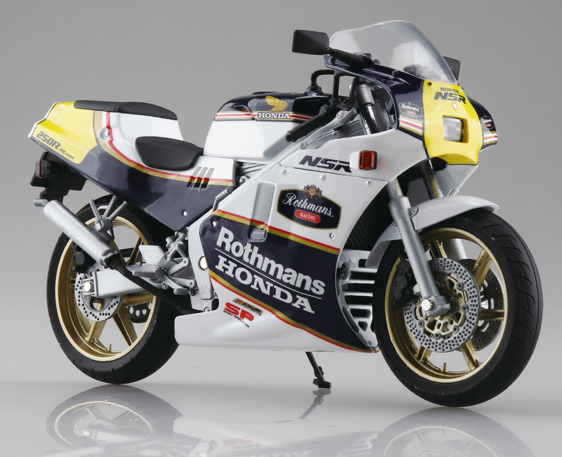 Aoshima 1/12 Honda NSR250R SP '88 Seychelles Night Blue/White - BanzaiHobby