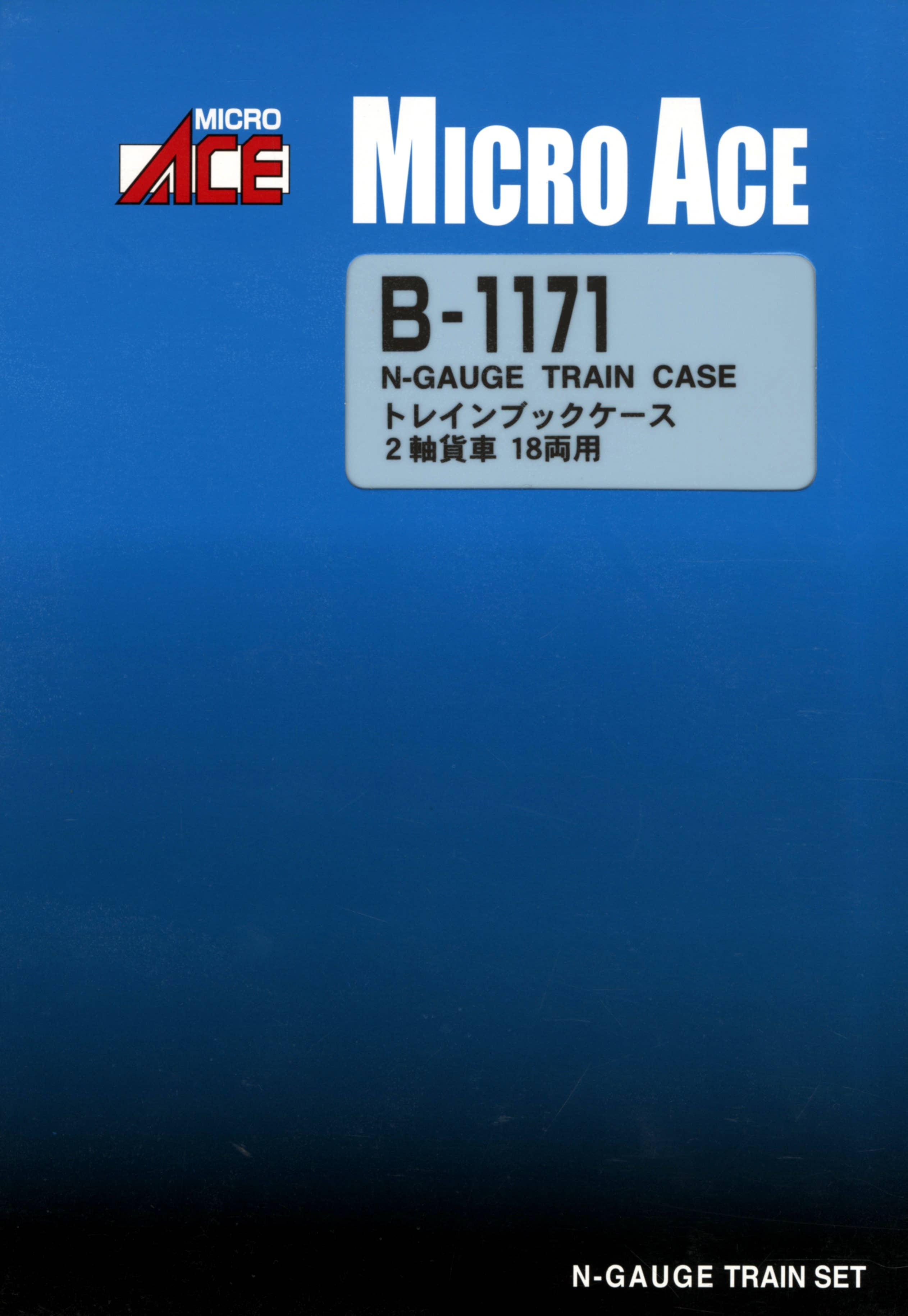 MicroAce B1171 N Gauge Train Book Case for Axle Freight Cars (18 Cars) - BanzaiHobby