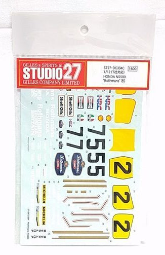 Studio27 DC304C 1/12 Honda NS500 Rothmans WGP 1985 - BanzaiHobby