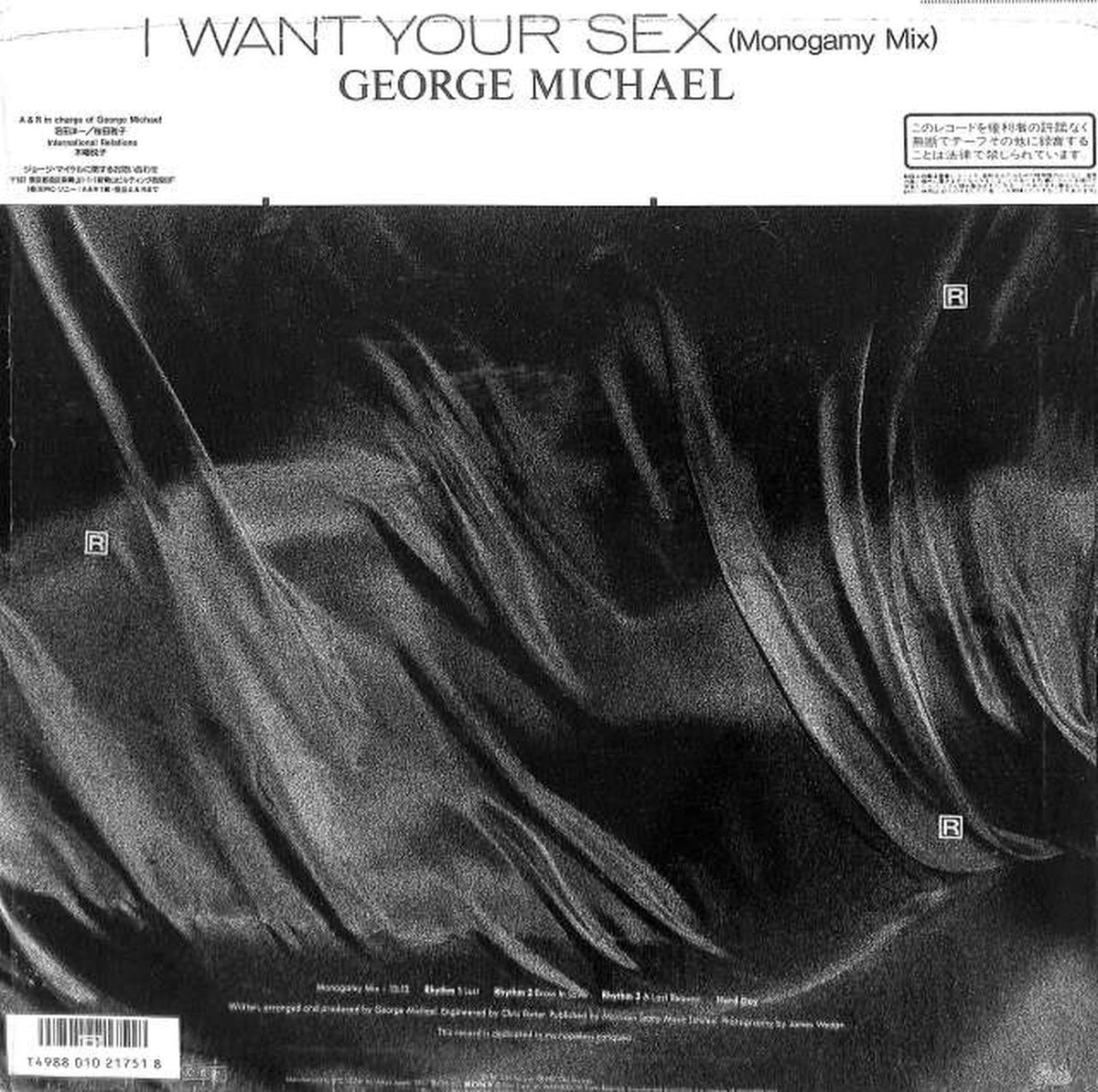 EPIC Sony George Michael "I WANT YOU SEX" 12.3P-825