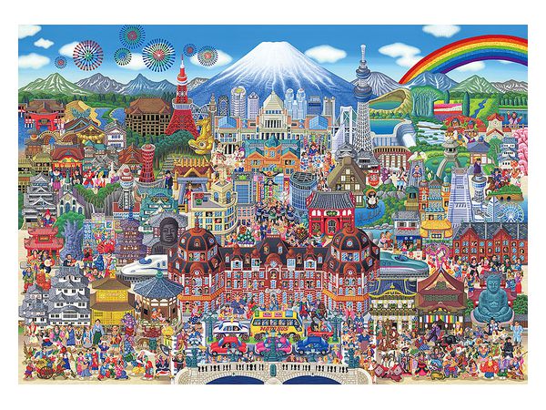 Beverly 93-158Naoki Tanaka: A collection of famous Japanese landmarks! Puzzle - BanzaiHobby