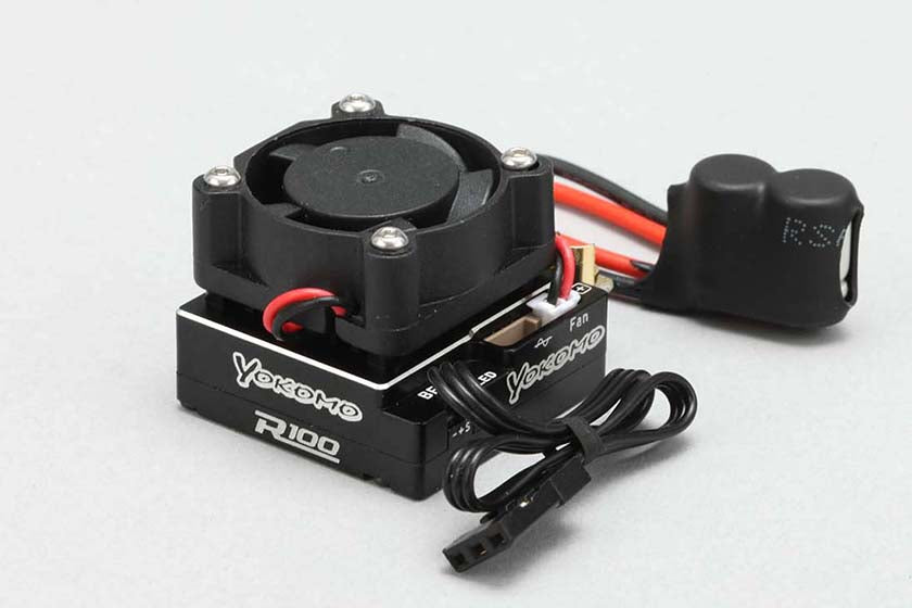Yokomo BL-R100SA BL-R100 Brushless speed controller w/ 100cm connector - BanzaiHobby