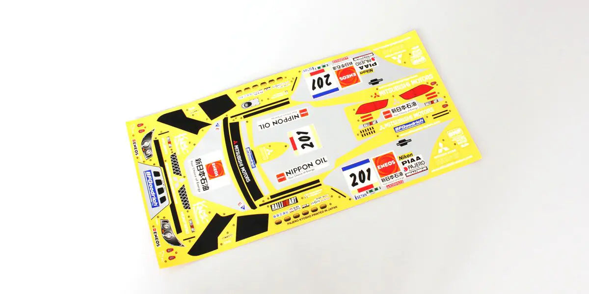 Kyosho KC.BVB01-01 Decal (MITSUBISHI PAJERO EVOLUTION/QRC) - BanzaiHobby