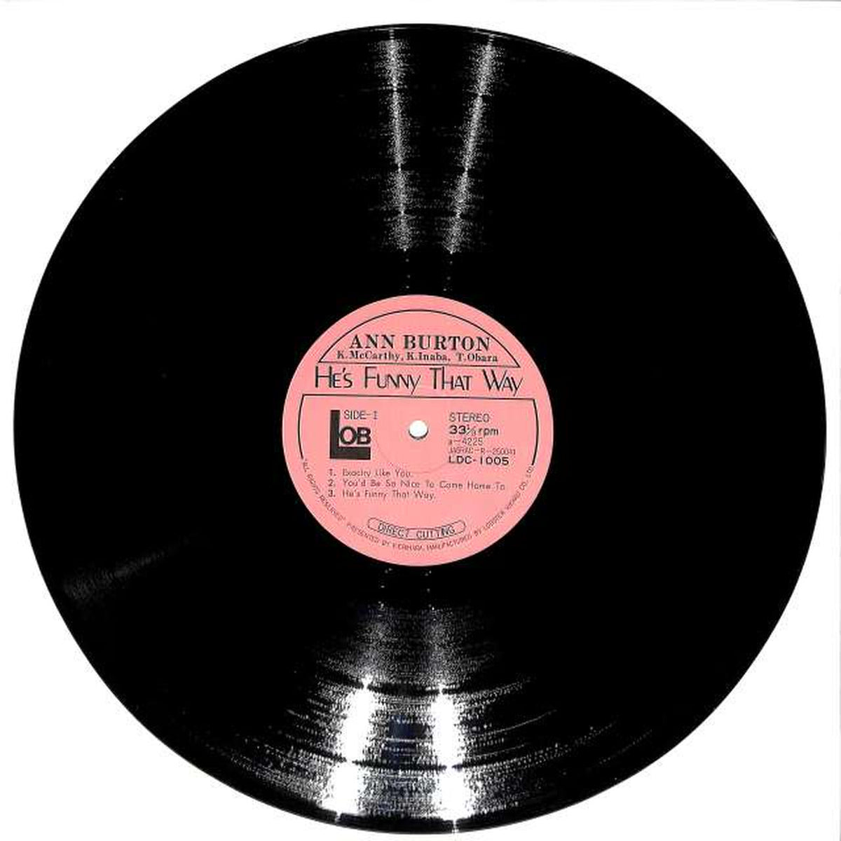 Pioneer Ann Burton "His Funny That Way" LDC-1005