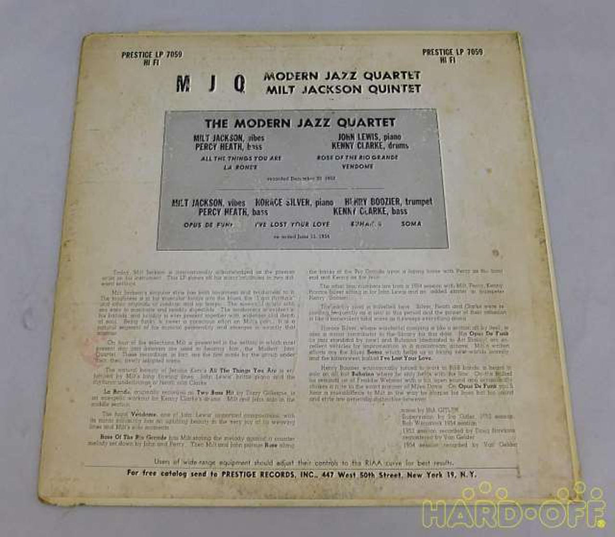 Prestige Record LP-7059