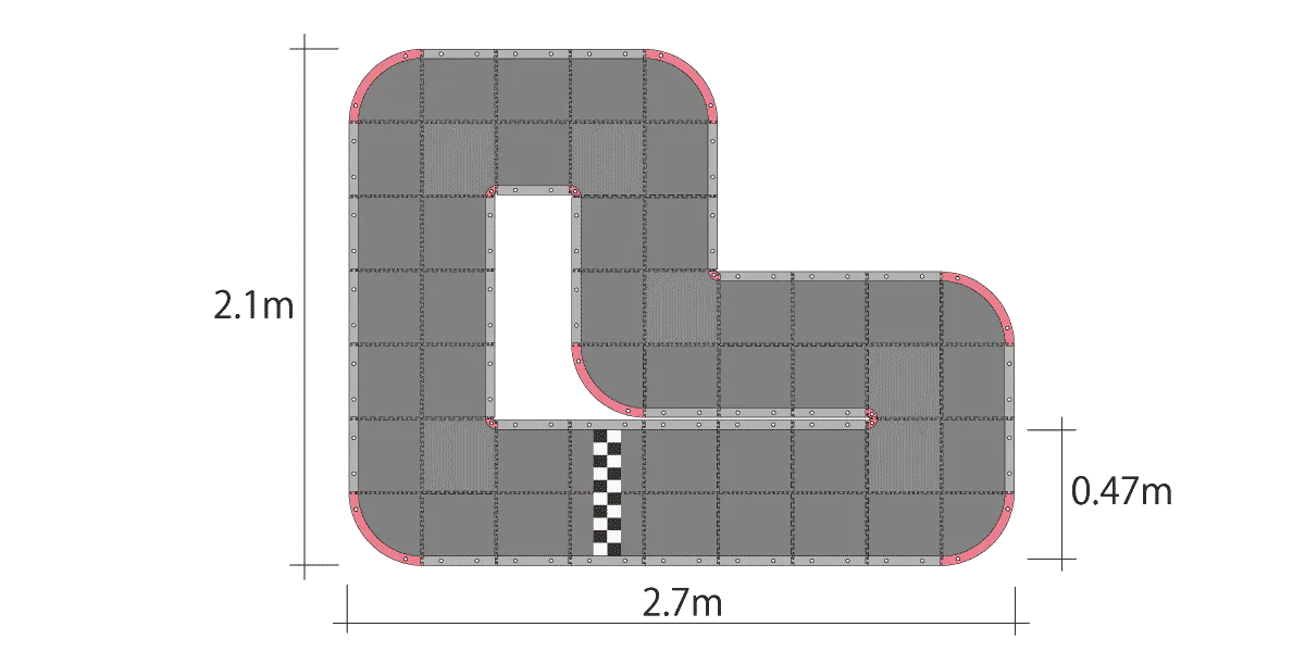 Kyosho 87033 Mini-Z GrandPrix Circuit 30 Short (48pcs)