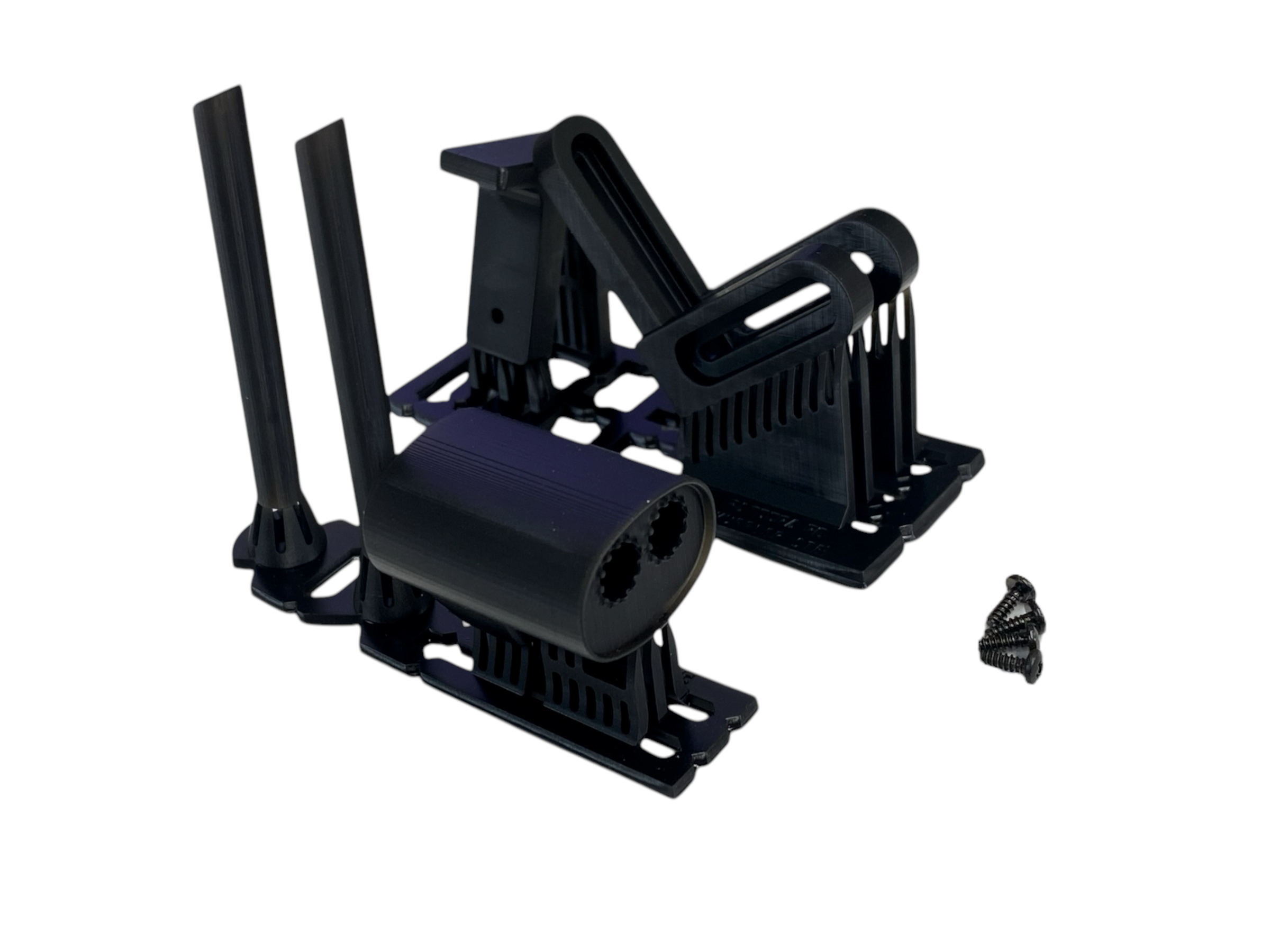 Pandora RC APA-1568 Classic Car Dual Muffler (Bracket) - BanzaiHobby