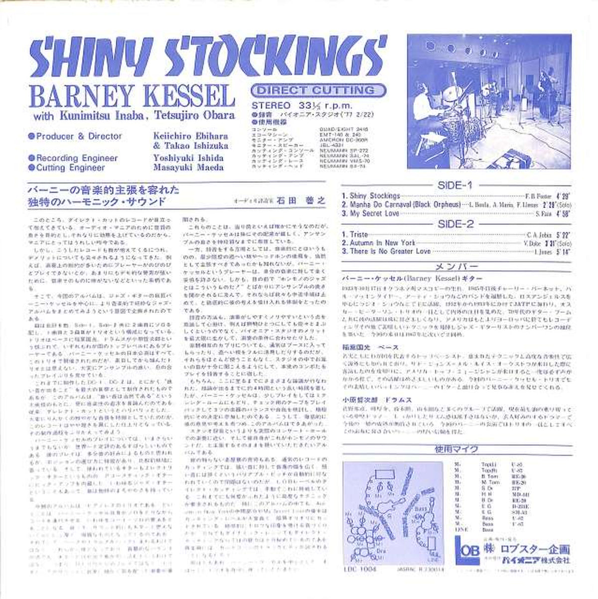 Pioneer B. Kessel "Shiny Stockings" LDC-1004