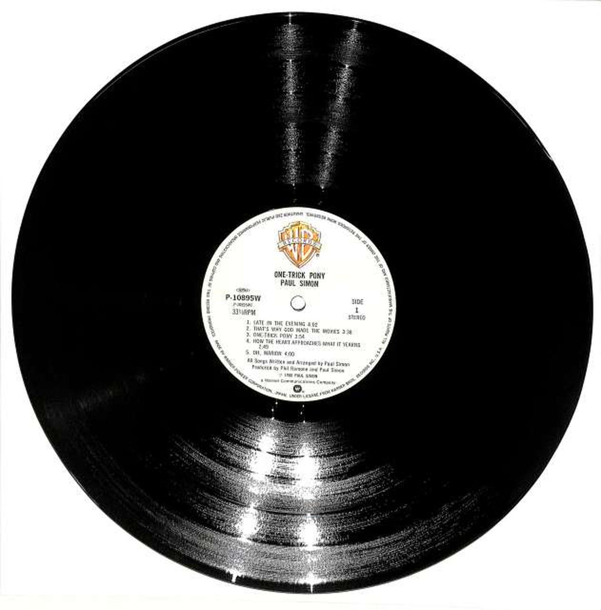 Warner Pioneer Paul Simon "One Trick Pony" P-10895W