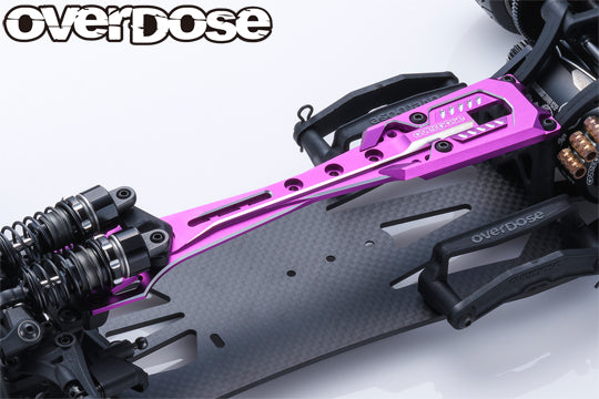 OVERDOSE OD3817 Alumi Upper Chassis Set (Galm/Purple) - BanzaiHobby