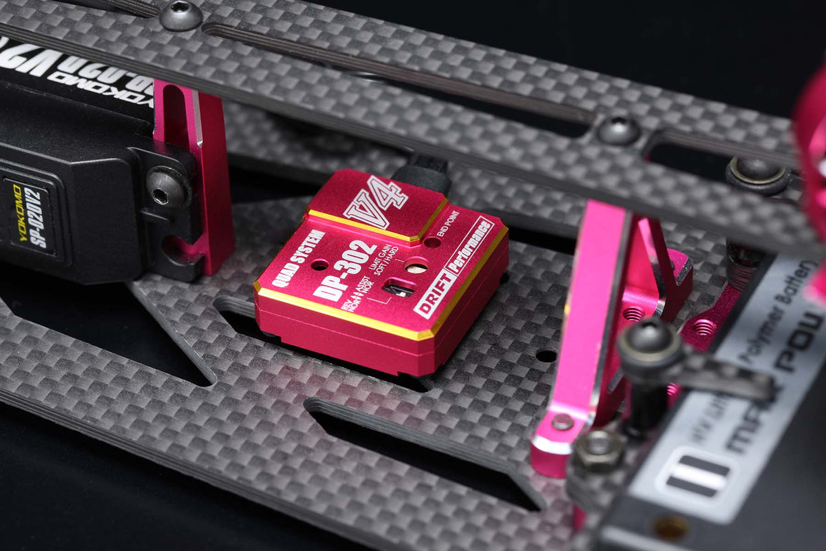 (PO JUL 2026) Yokomo DPP-302V4PI Drift Performer Steering Gyro DP-302V4 (Pink) - Yokomo Banzai Hobby