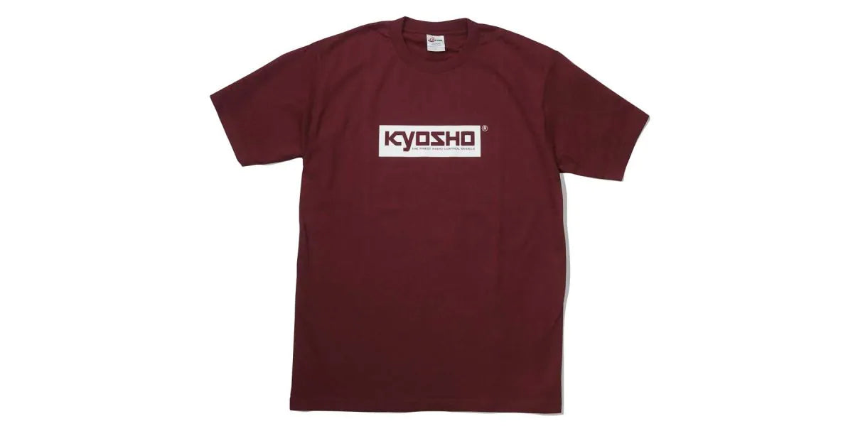 Kyosho KOS-TS01BG-XL KYOSHO Boxlogo T-shirt (burgundy/XL) - BanzaiHobby