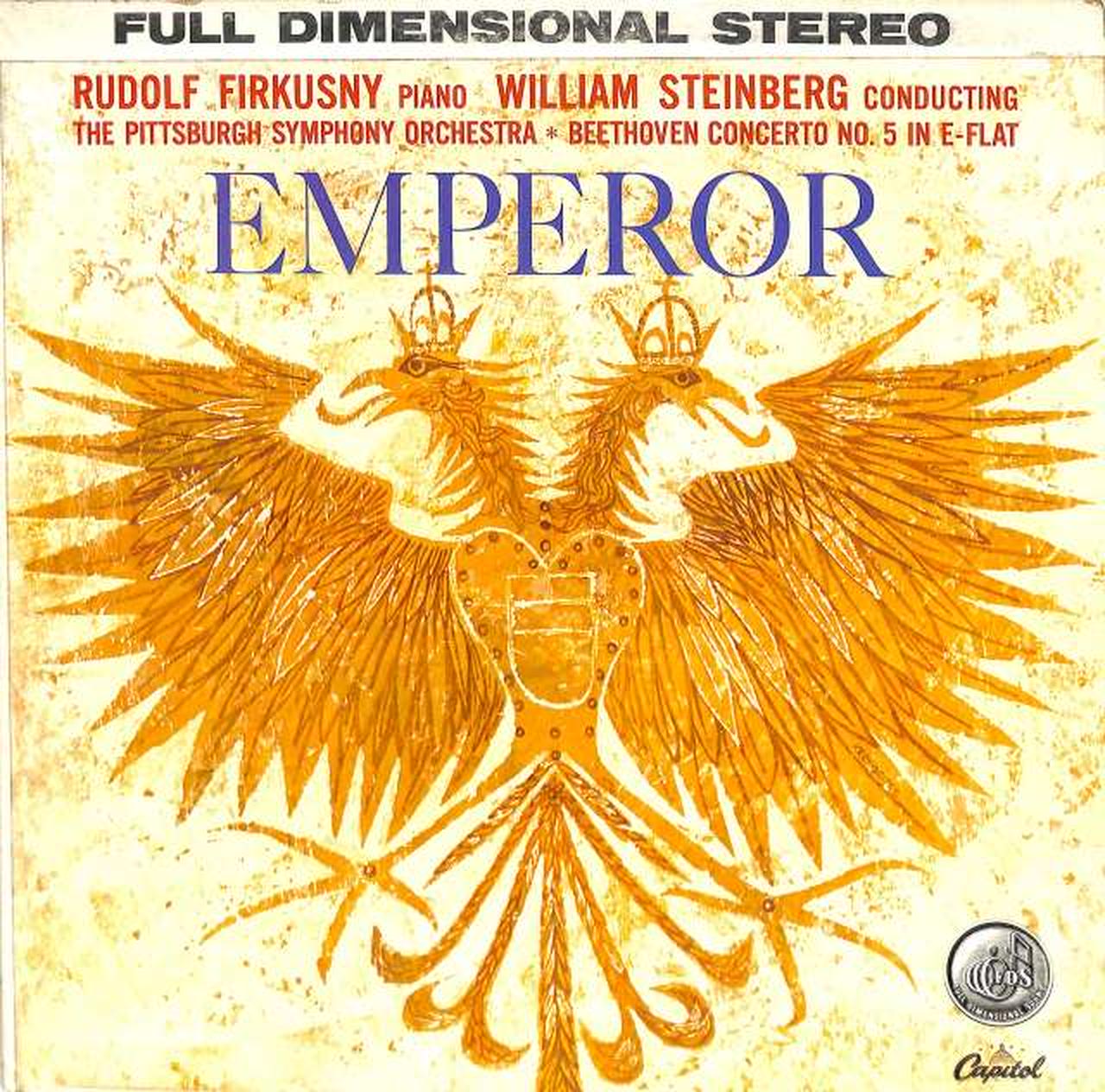 Capitol (imported, US) Beethoven 'The Emperor' Filxny SP-8419