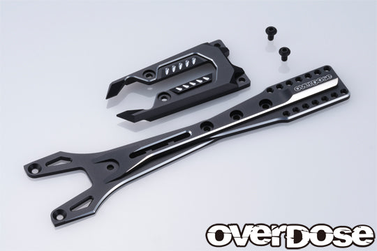 OVERDOSE OD3819 Alumi Upper Chassis Set (Galm/BLACK) - BanzaiHobby