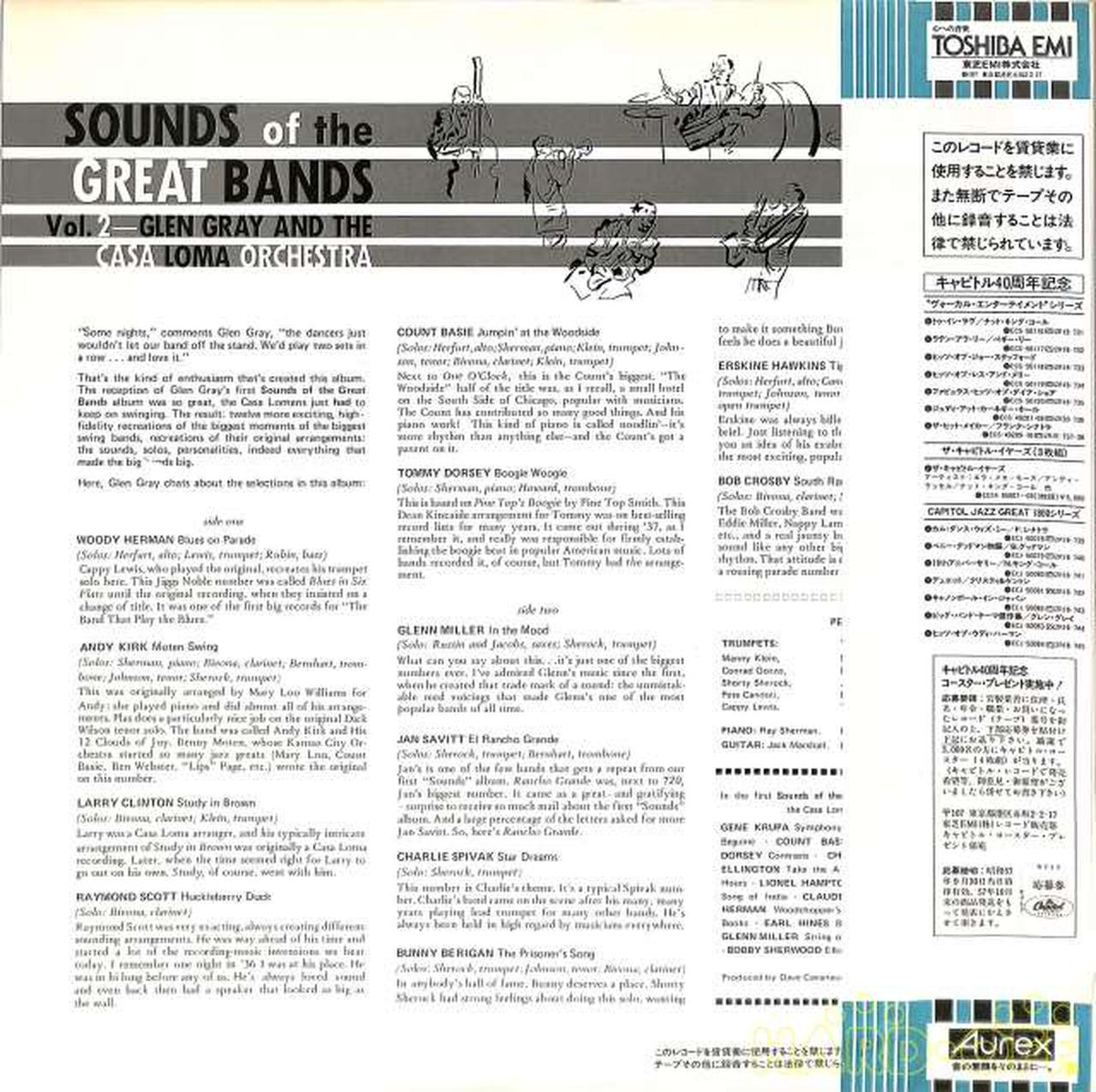 Toshiba EMI Glenn Gray 'Big Band Theme Masterpieces' ECJ-50083
