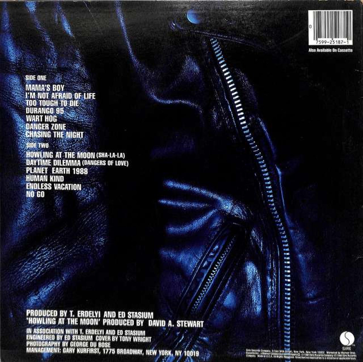 SIRE Ramones "TOO TOUGH TO DIE" 25187-1