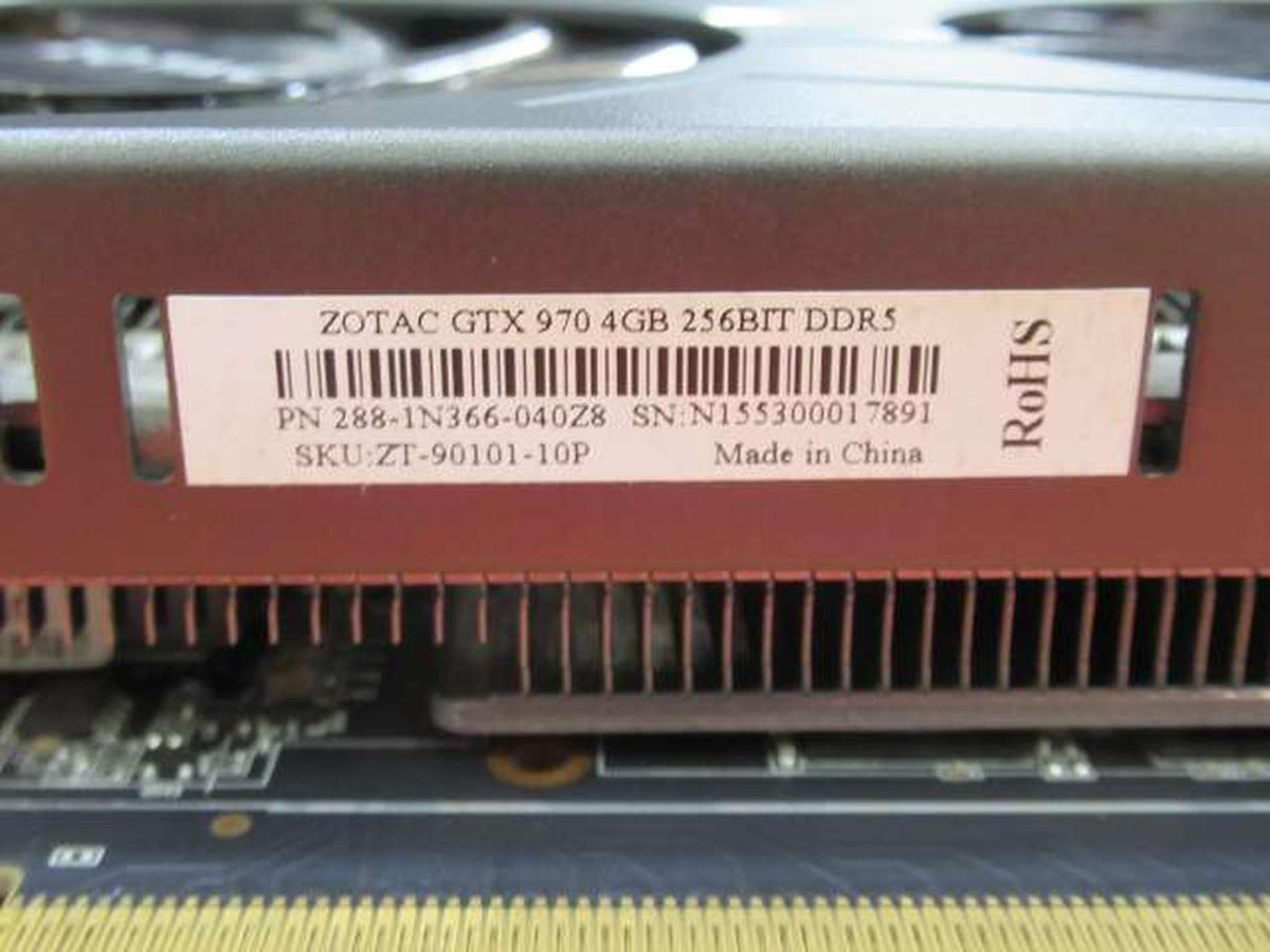 ZOTAC Graphics Card: GTX 970 4GB 256BIT GDDR5
