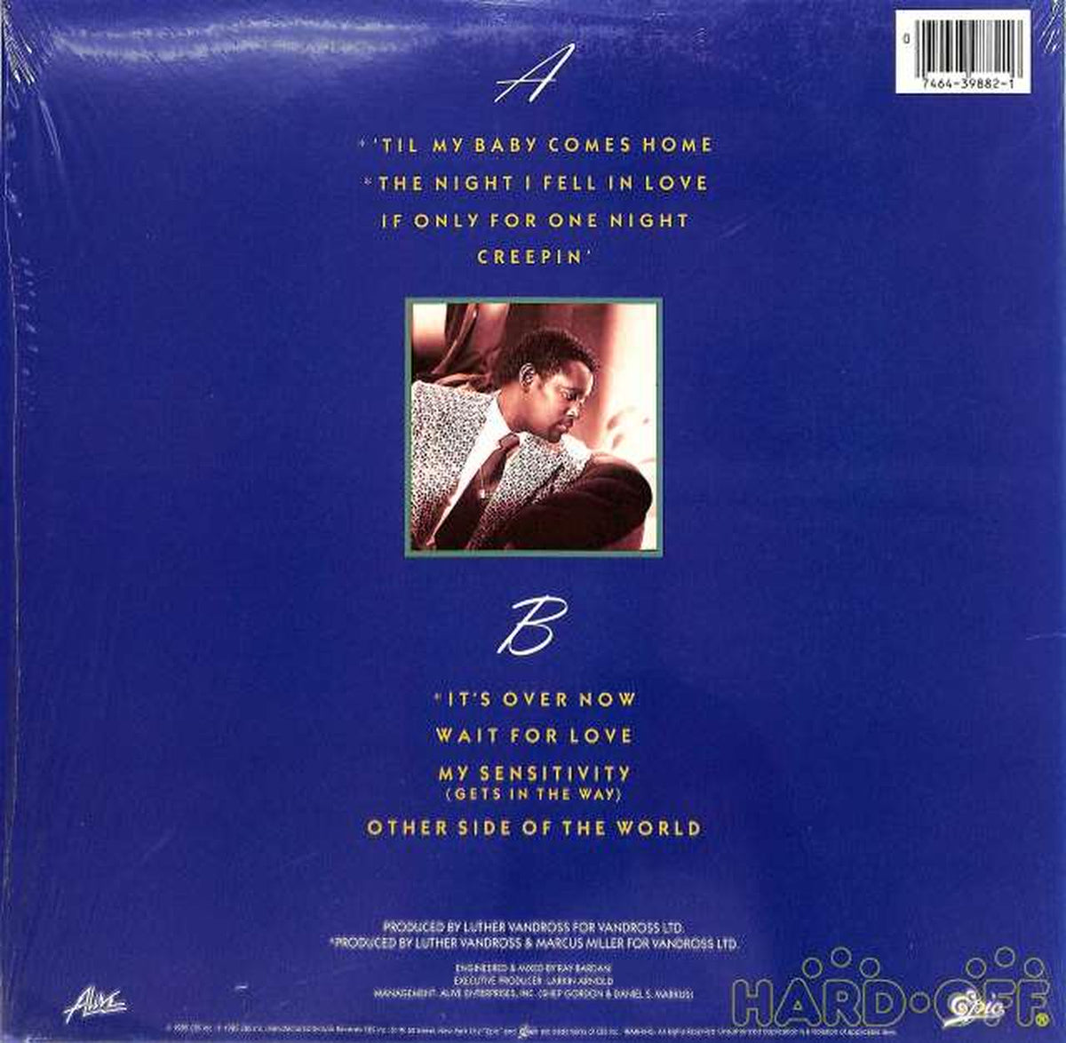 EPIC Luther Vandross "THE NIGHT I FELL 3982-S1 (Lost)