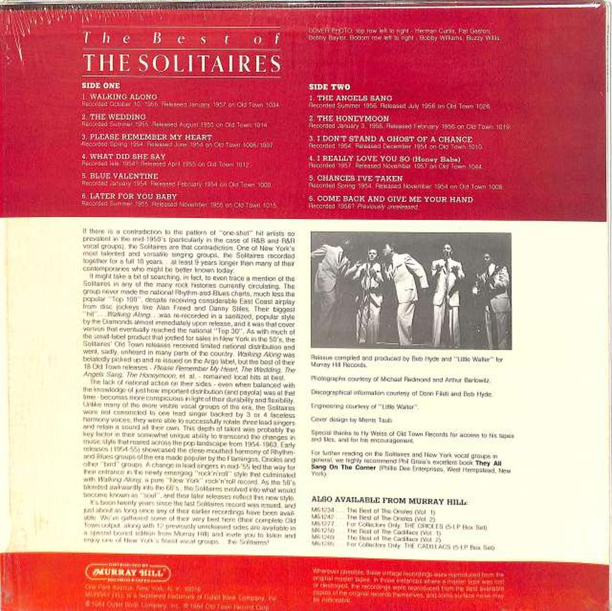 MURRRAY HILL The Solitaires "THE BEST OF SOLITAIRE 000040"