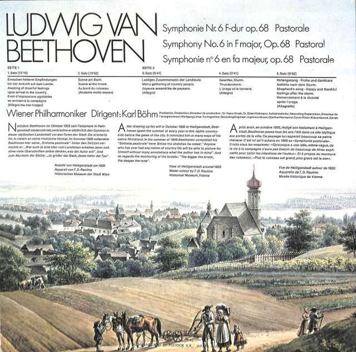 Polydor Beethoven 'Pastoral' Böhm Vienna Philharmonic MG-2317