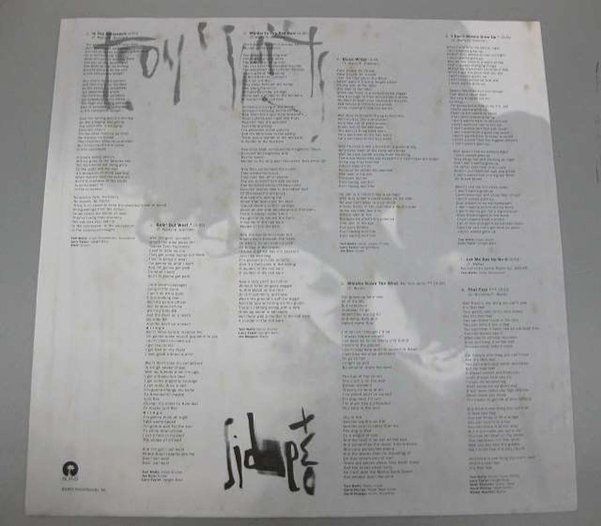 Island Records TOM WAITS / BONE MACHINE TOM WAITS / BONE MACHINE