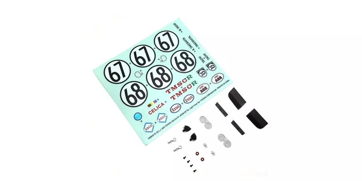 Kyosho FAB616-01 1970 Toyota Celica GT Headlight Cover Set - BanzaiHobby