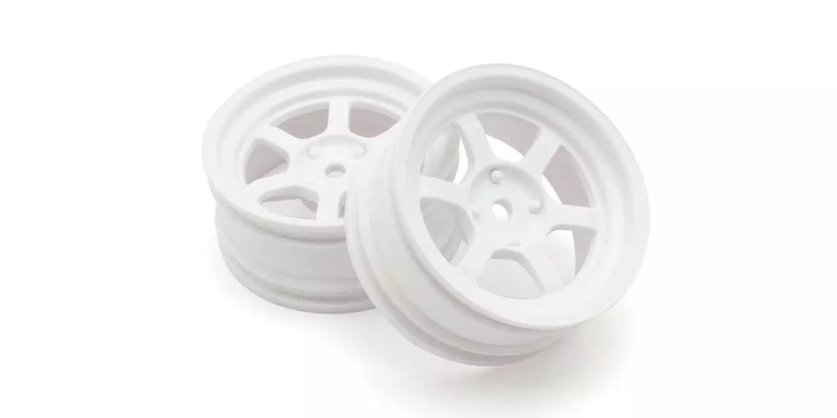 Kyosho FAH709W RAYS TE37V Wheel Offset 5mm (FZD2/White, 2 pieces) - BanzaiHobby