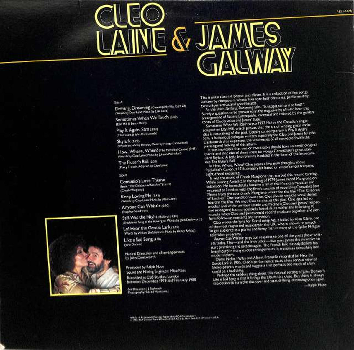RCA(USA) Cleo Lane & J. Galway "Some Time Wen We" ARLI-3628