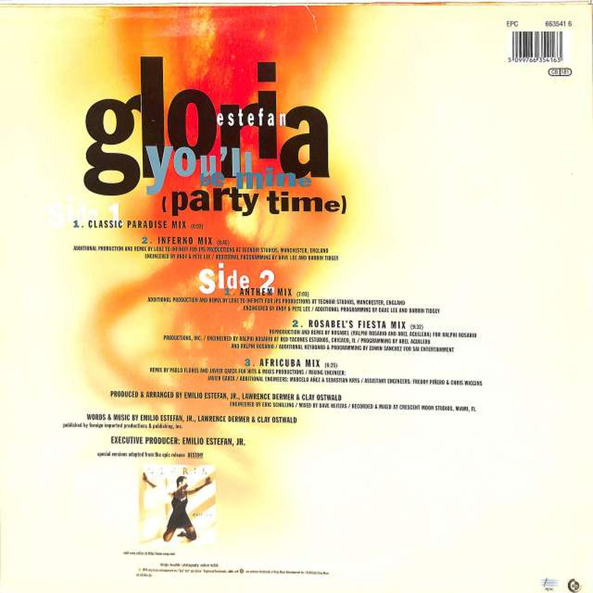 EPC Gloria Estefan: "YOU'LL BE MINE (PAR EPC6635416 6"