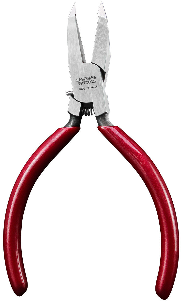 Hasegawa TT120 Nippers for Plastic Models (Round Blade, Tapered Edge Type) - BanzaiHobby