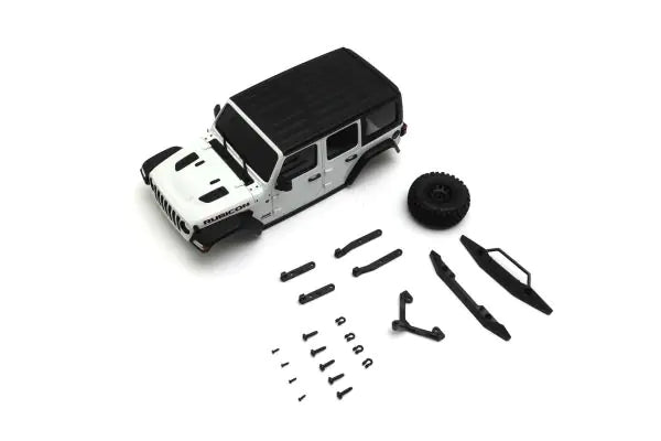 Kyosho MXB12W MX-01 JEEP WRANGLER RUBBICON Interco Bright White - BanzaiHobby