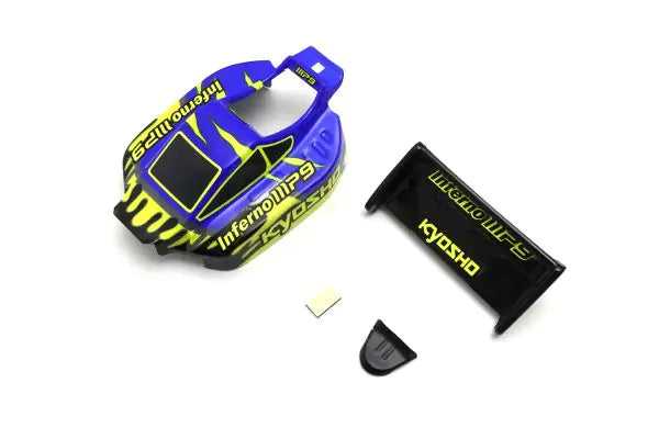 Kyosho MBB03BLY Body Set (INFERNO MP9 TKI3/Blue/Yellow) - BanzaiHobby