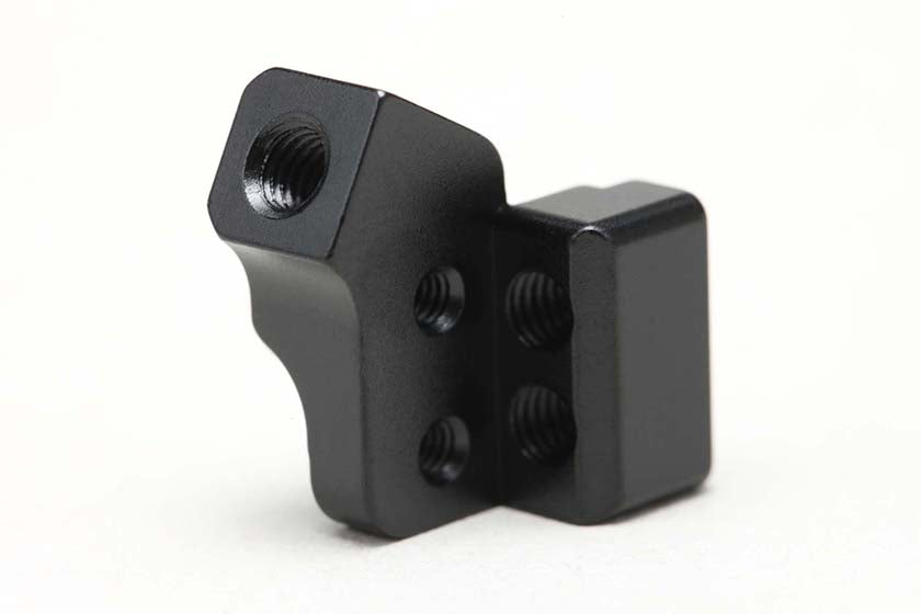 Yokomo MS-008RML-2 Rear Lower Shock Mount (L) for MS2.0, Aluminum - BanzaiHobby