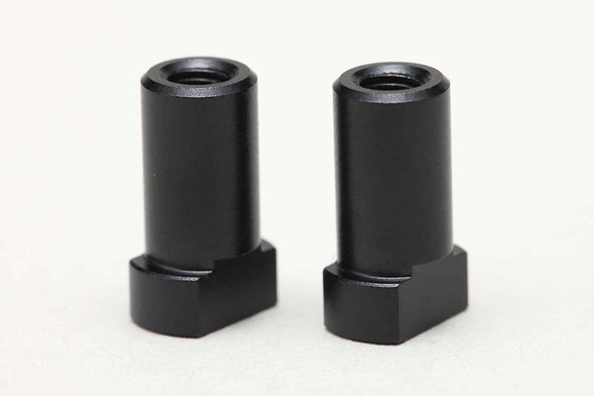 Yokomo MS-201P-2 Bell Crank Post (2 pieces) for MS2.0, Aluminum - BanzaiHobby