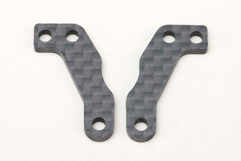 Yokomo MS-415RP-2 Rear Steering Block Plate (2 pieces) for MS2.0, Matte CG (2.4mm) - BanzaiHobby