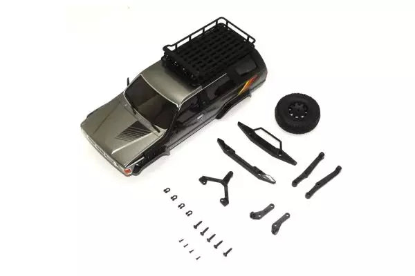 Kyosho MXB15GM MX-01 TOYOTA 4Runner (Hilux Surf) with Accesorry parts Dark Gray Metallic - BanzaiHobby