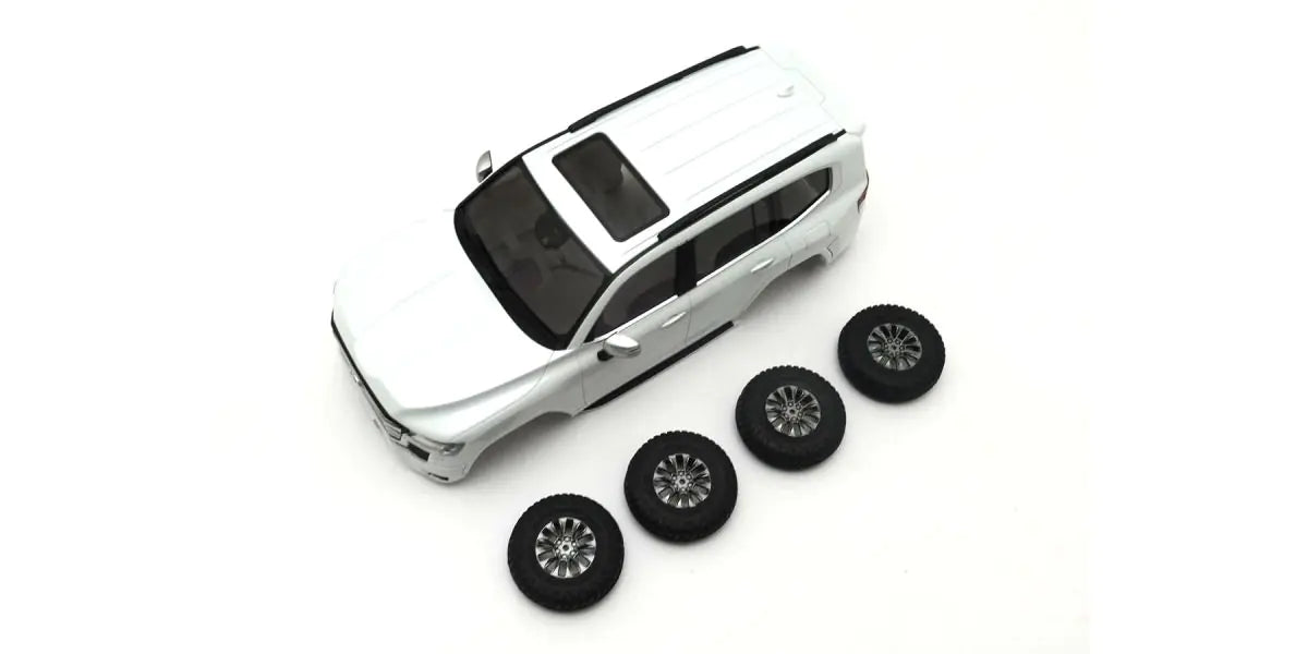 Kyosho MXBT12PW MX-01 Toyota LAND CRUISER 300 Precious White Pearl - BanzaiHobby