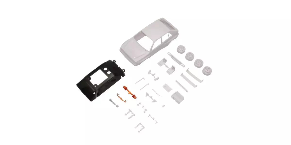 Kyosho MZN237 Lancia Delta No.4 1992 White Body Set (with wheels)